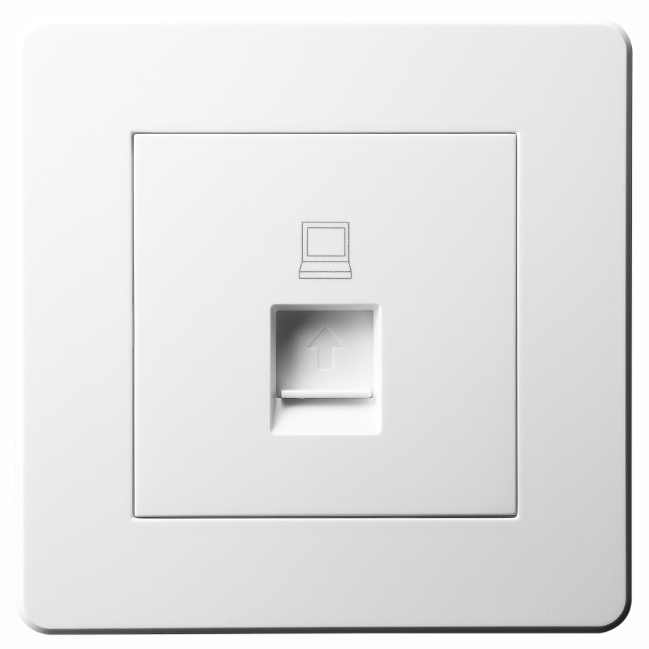 1 Gang 8 Wire RJ45 Data Outlet
