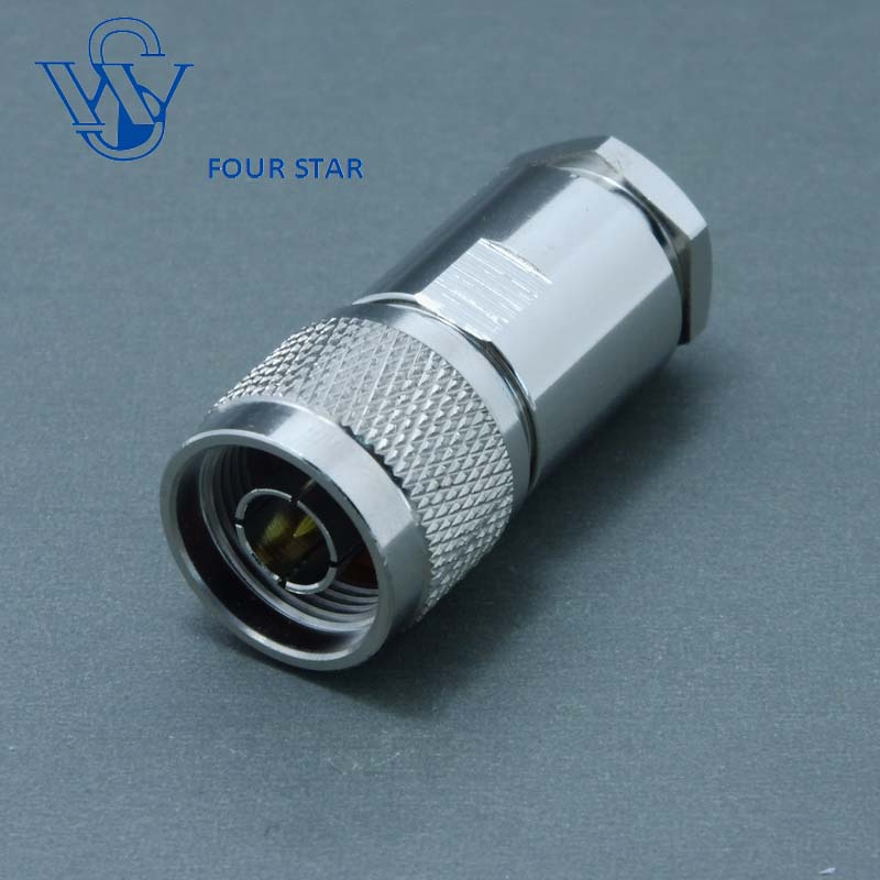 RF Coaxial Male Plug Clamp N Connector for Rg213 Cable