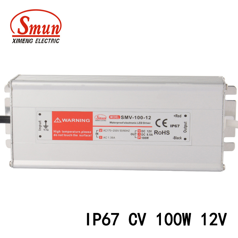100W 12VDC 8.5A IP67 Waterproof Switching Power Supply LED Driver