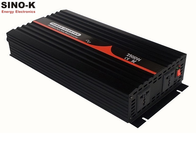 High Quality Frequency Power Inverter 2500W 12/24/48VDC to 110/120/220/230V AC Smart Pure Sine Wave Reverse Polarity