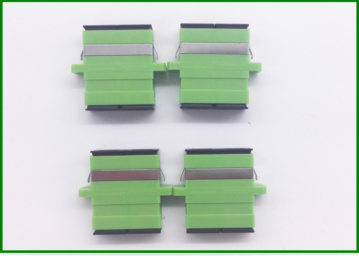 Green Sc Optical Fiber Adapter Single Mode