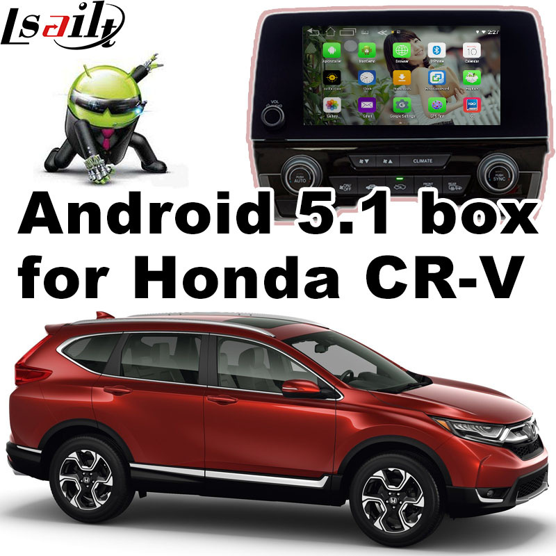 Android 4.4 5.1 GPS Navigation System Box for Honda Cr-V Video Interface Touch Android System Navigation Rear View Mirror Link
