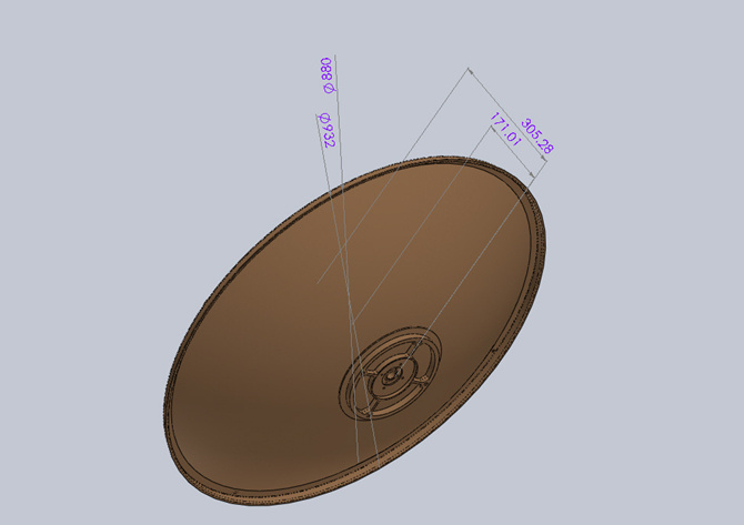 0.88m Vsat Satellite Dish Antenna Reflector