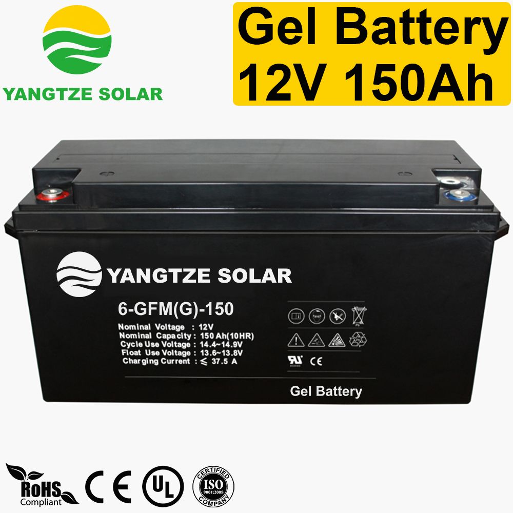 3 Years Warranty Valve Regulated Rechargeable 12V 150ah Solar Battery for Solar System