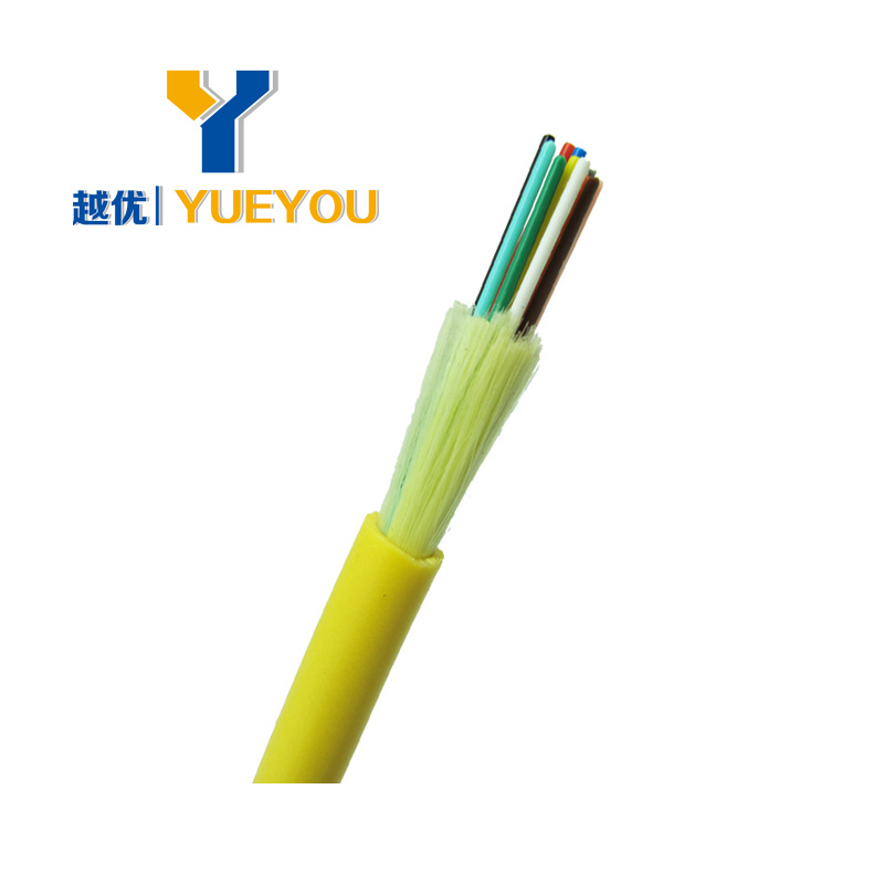 Kevlar Yarn Tight Buffer 2 Cores Multimode Optical Fiber Cable for Indoor