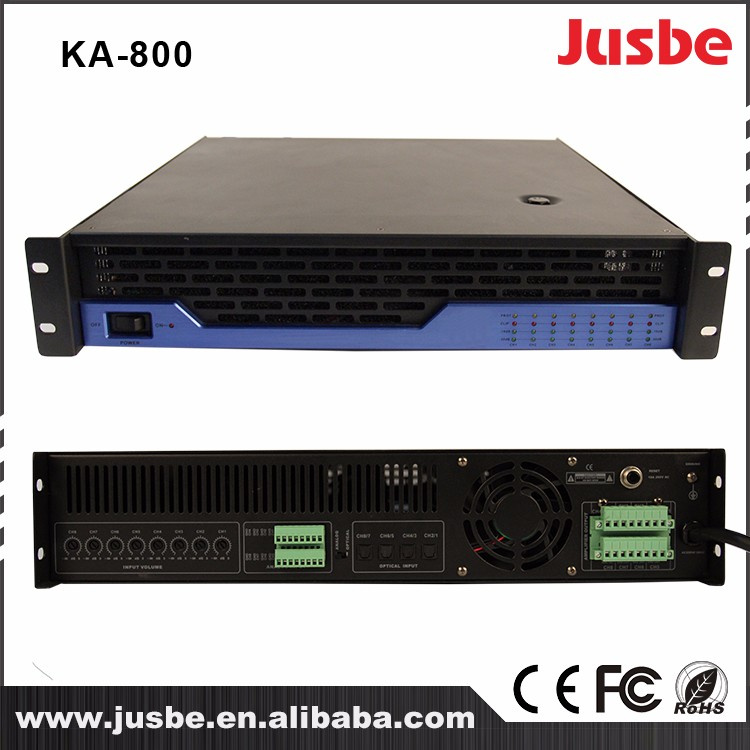 Ka-800 PRO Audio Multi-Channel Power Amplifier with 8 Output