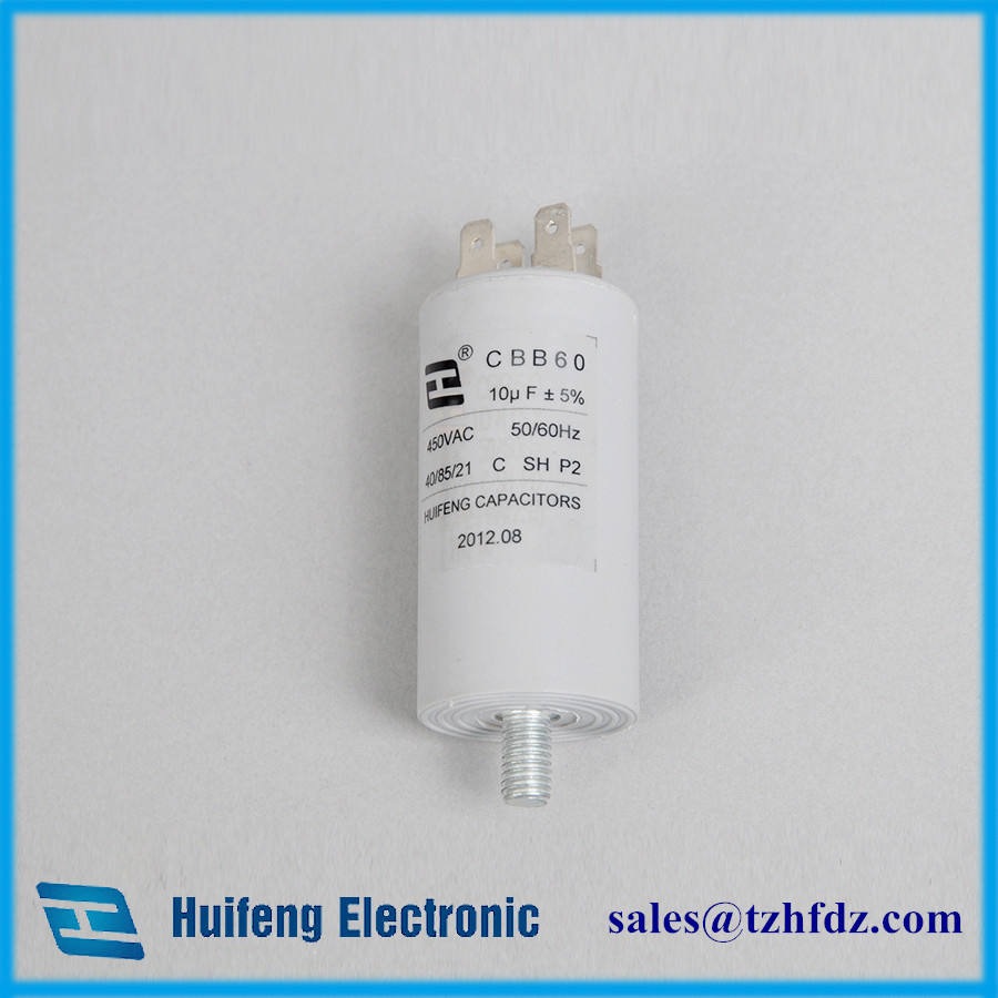 Cbb60 Motor Run Capacitor with Pins