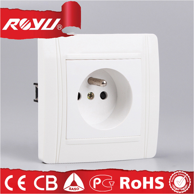 Mosaic Earthed French Childproof Electric Wall Socket