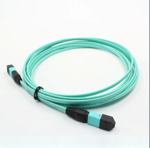 MPO/MTP Om3 Aqua Fiber Optic Cable Patchcord