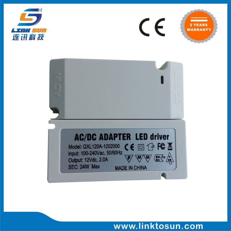 #9142 High Efficent Constant Current 24W 12V 2A Waterproof LED Power Supply