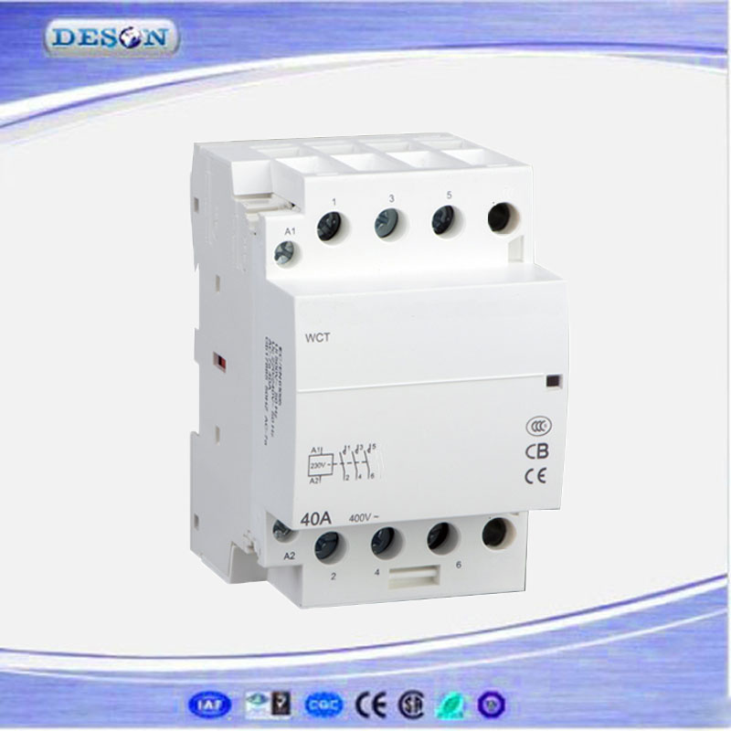 3p 40A Ict Household DIN Rail AC Contactor