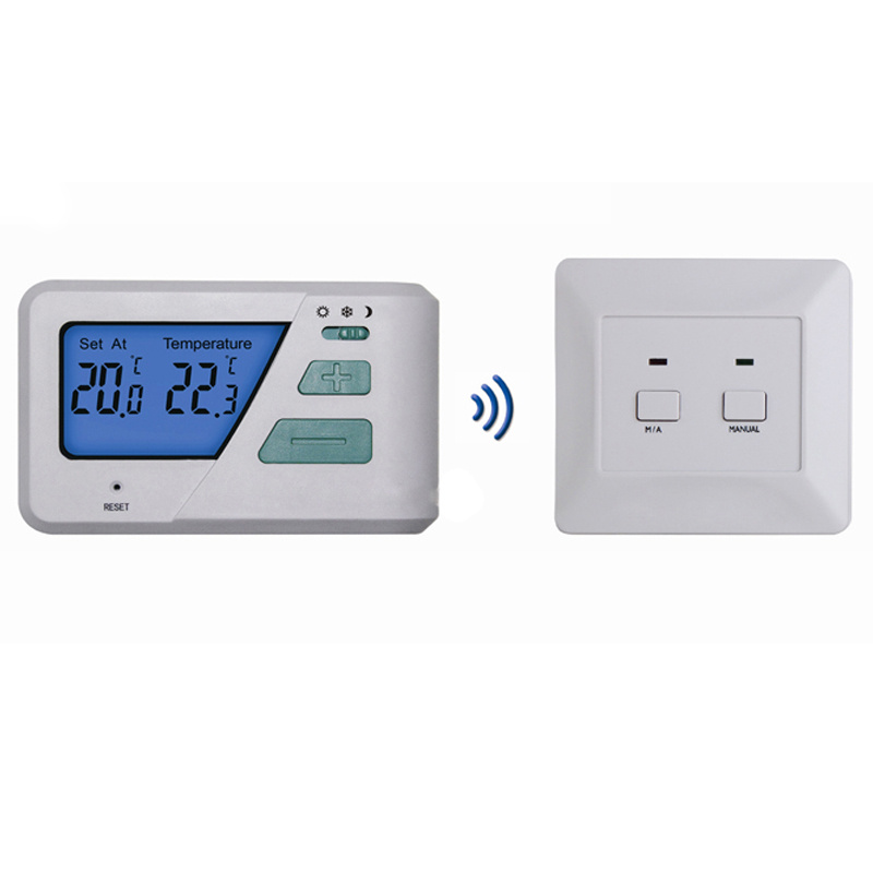 Adjustable Wireless Room Thermostat with HVAC System
