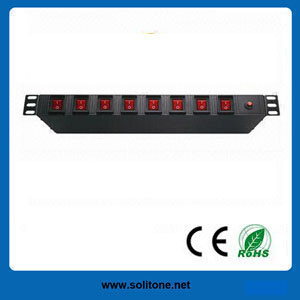 10A, 19-Inch Network Cabinet Individual Switch Control PDU