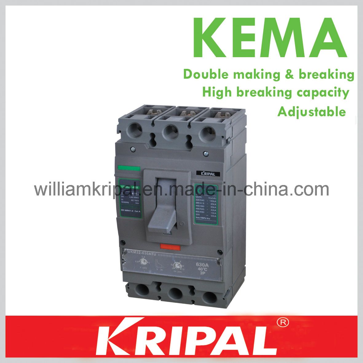 Thermal Magnetic Moulded Case Circuit Breaker MCCB