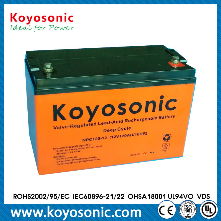 5-Year Warranty Battery 12V 120ah Deep Cycle Solar Deep Cycle Battery