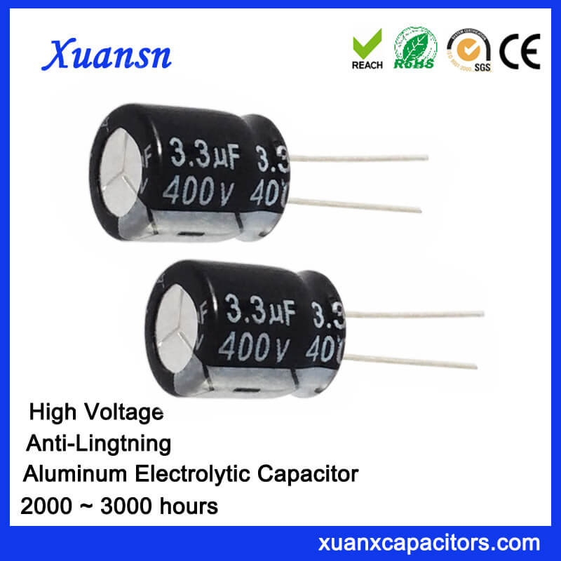 3.3UF 400V Electrolytic Capacitor Anti-Lightning