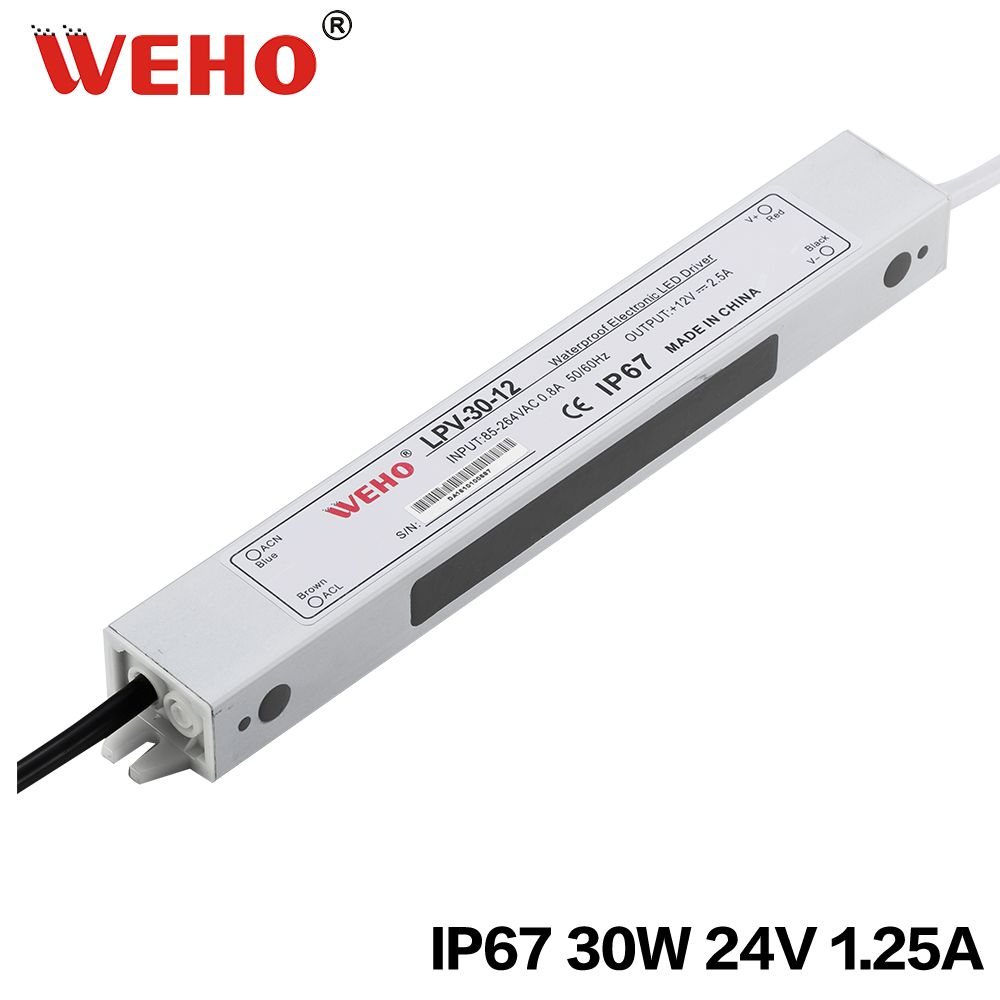 IP67 24V 30W LED Waterproof Switching Power Supply