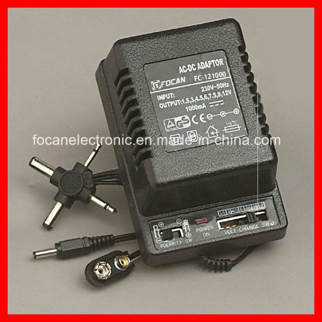 12V 1000mA AC-DC Power Adapter & Adjustable Voltage Transformer