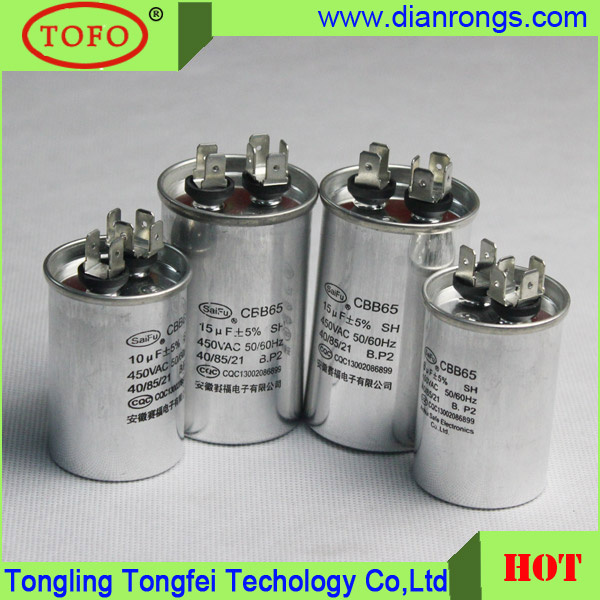 Cbb65 Electrolytic High Voltage Capacitor 60UF 370VAC