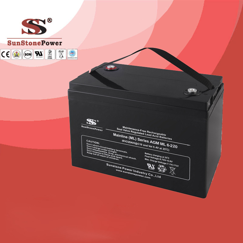 Deep Cycle Battery Ml6-220 (6V220AH) UPS Battery Telecom Battery