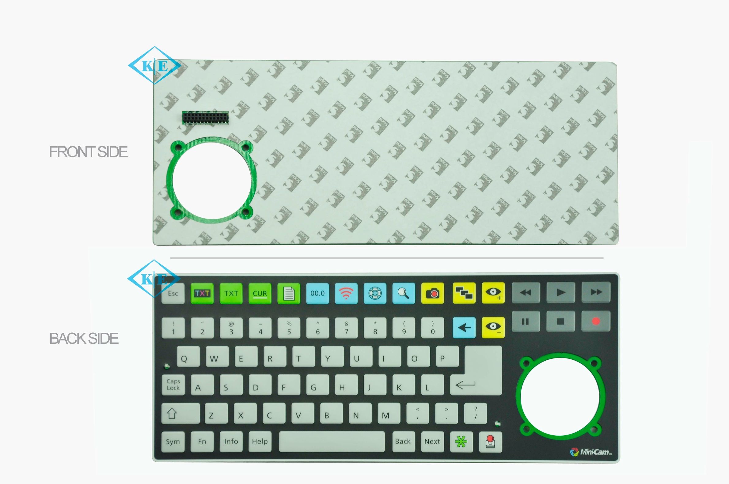 PCB Circuit Board with Membrane Keyboard Switch