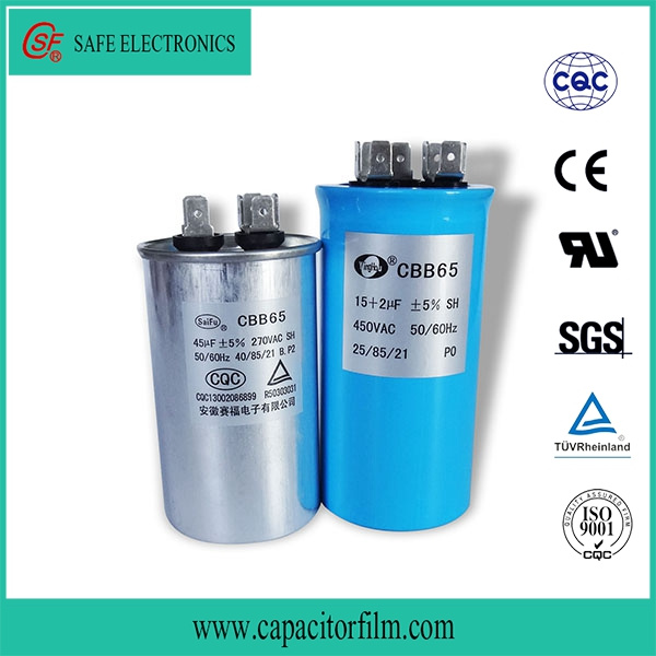 Cbb65 AC Motor Aluminum Case Capacitor with Screw