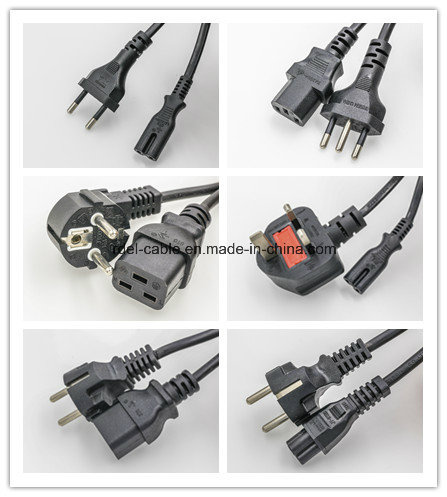 VDE Certificate Three-Pin Plug European Power Cord
