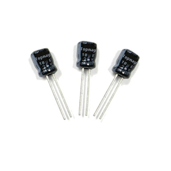 25V Miniature 5mm Aluminum Electrolytic Capacitor
