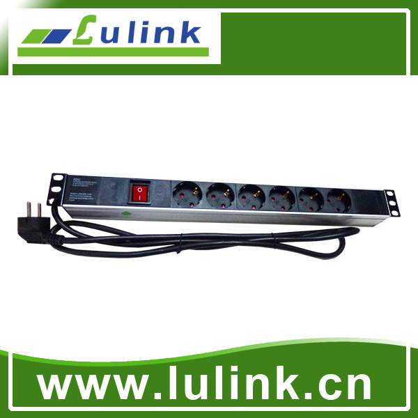 Best Price Germany Type 19A 6 Way PDU with Control Unit (aluminium alloy shell)