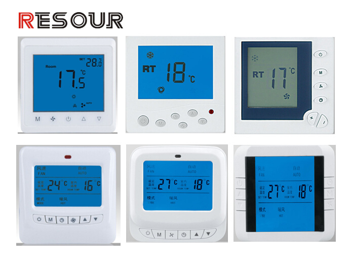 LCD Thermostat Switch, LCD Room Thermostat for Air Conditioning