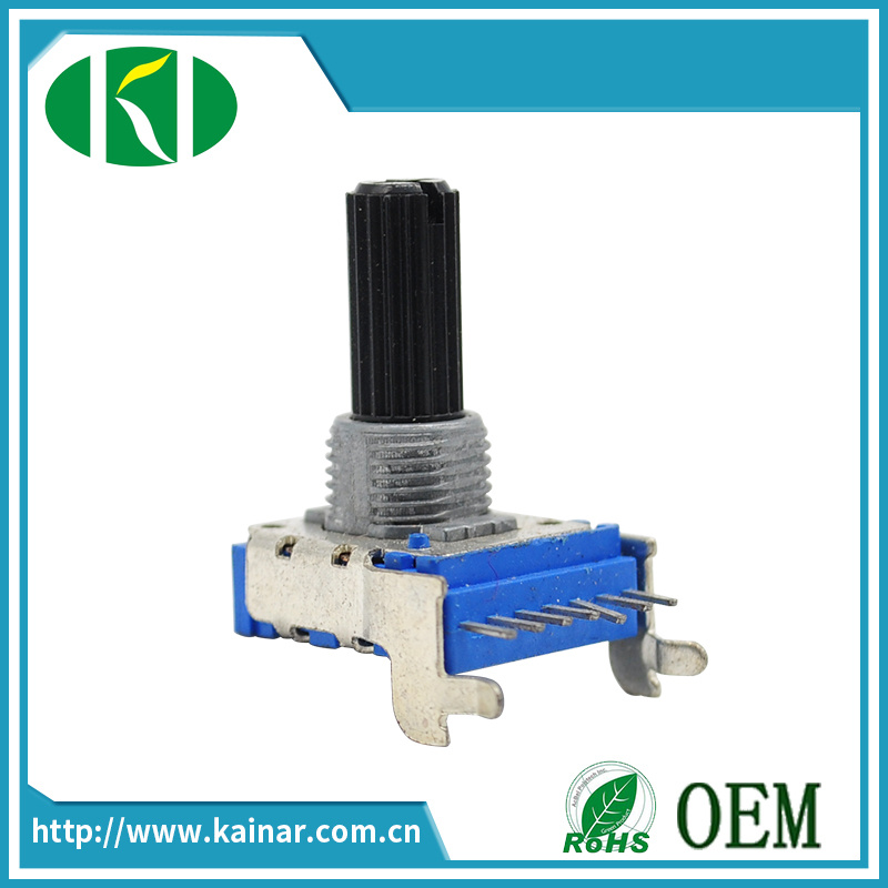 14mm Horizontal Type Rotary Potentiometer with Plastic Shaft Wh142A-2