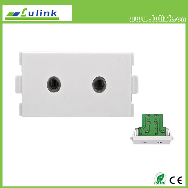 Dual 3.5mm Audio Wall Plate