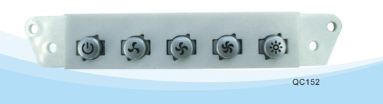 Range Hood Push Button Control Switch with 3 Speed, Lighting