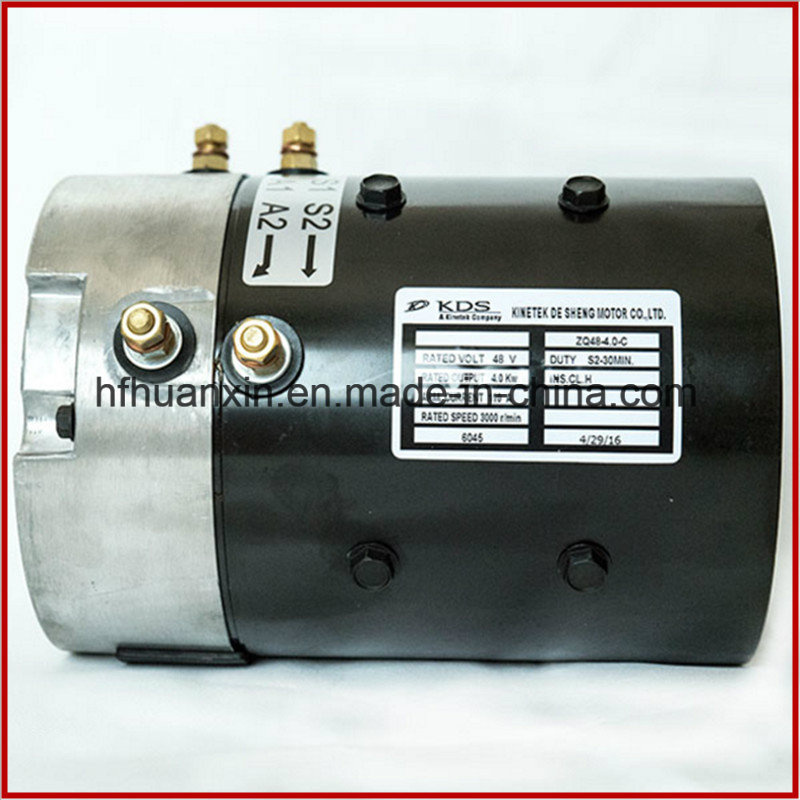 4 Kw Kds High Speed DC Series Motor Zq48-4.0-C 48V-110A for Electric Vehivles