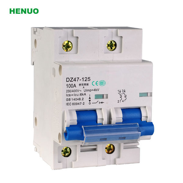 Dz47-125 1p 2p 3p 4p 6A 10A 20A 32A 40A 63A 80A 100A 125A Isolator Switch