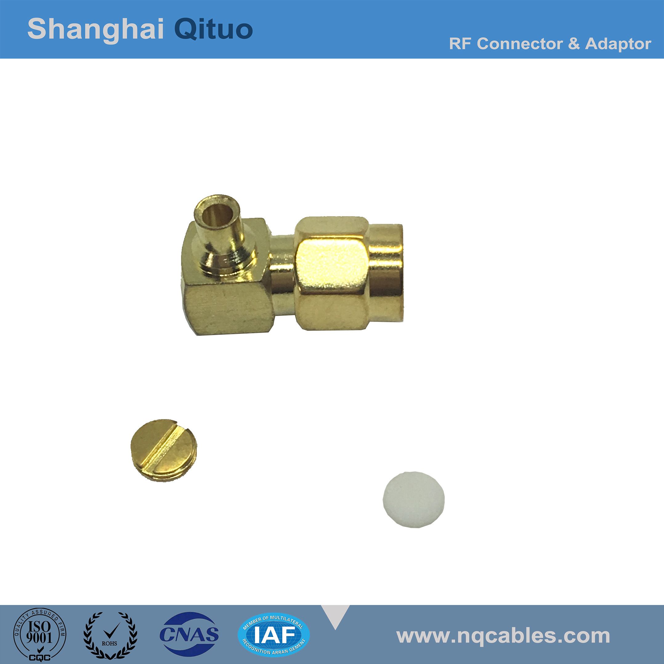 RF Connector SMA Right Angle Male Plug for Rg086 Cable (SMA-JW-B2)
