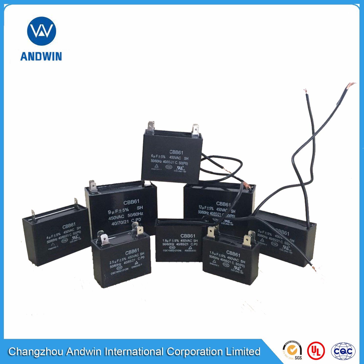 Cbb61 Run Capacitor for AC Fan Motors