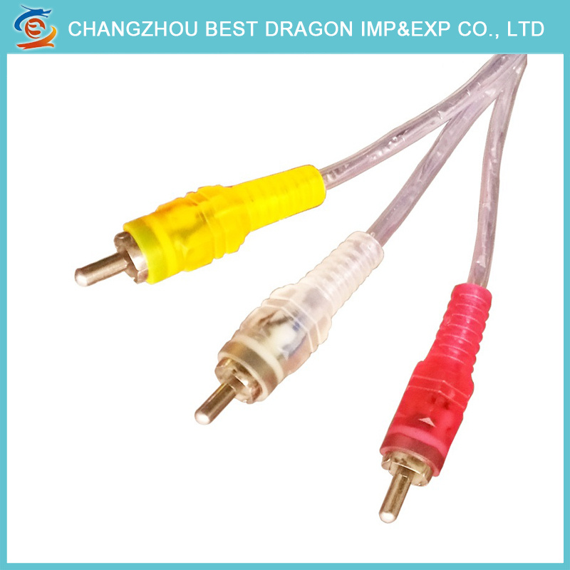 TV Set Top Box Audio Video 3 RCA to 3RCA Composite AV Cable