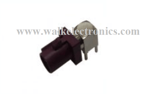 PCB Mount Fakra Male Right Angle Connnector, Fakra Male Right Angle Connector for PCB Mount, Code D, Fakra GSM Antenna Connector