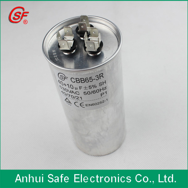 High Quality Single Phase Power Factor Correction 370VAC 65UF Cbb65 Capacitor