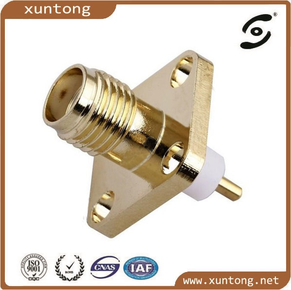 SMA Female Flange Connector for Rg174 Cable