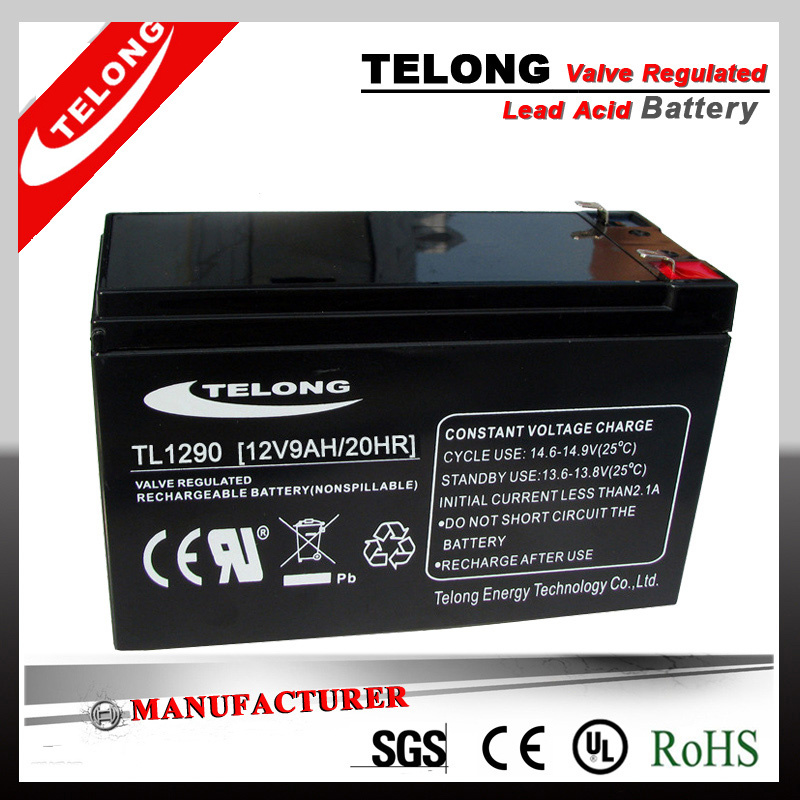 12V9ah Mf Lead Acid Battery with CE RoHS UL