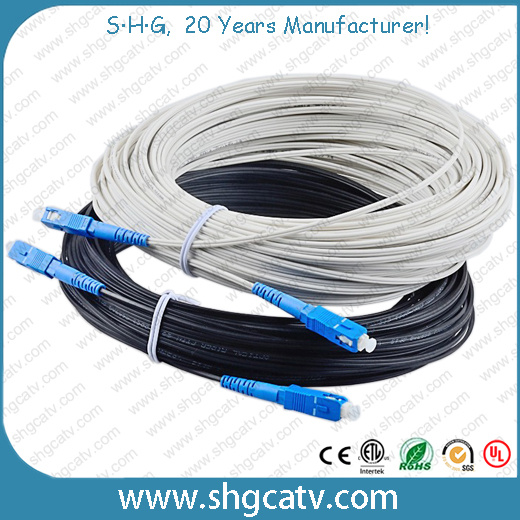 High Quality Embeded FTTH Fiber Optical Patch Cord Cable with Sc/Upc Connectors
