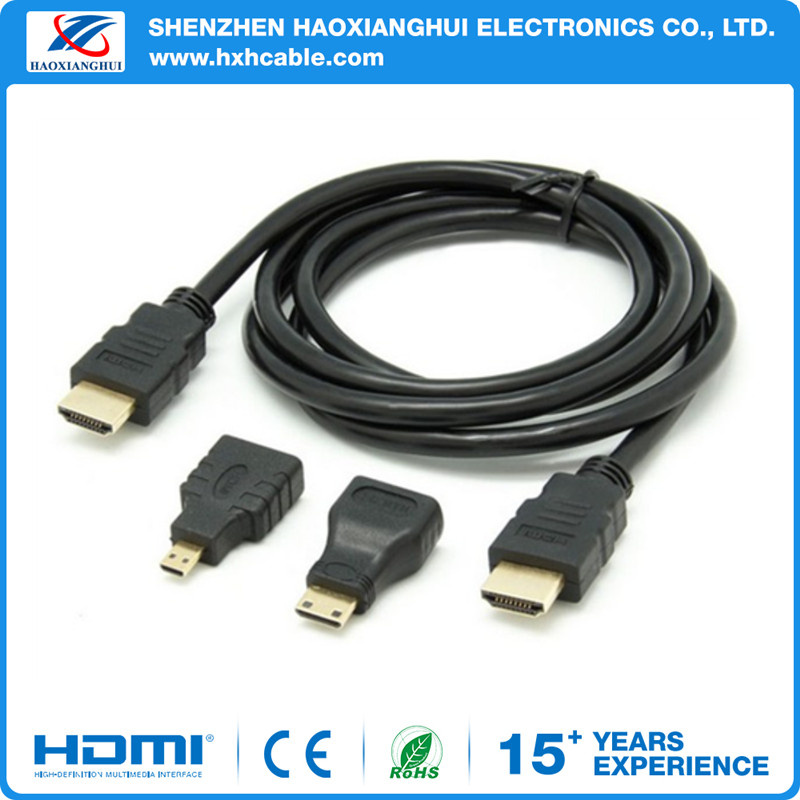 Premium 3D V1.4 High Speed Ethernet 1080P RoHS HDMI Cable