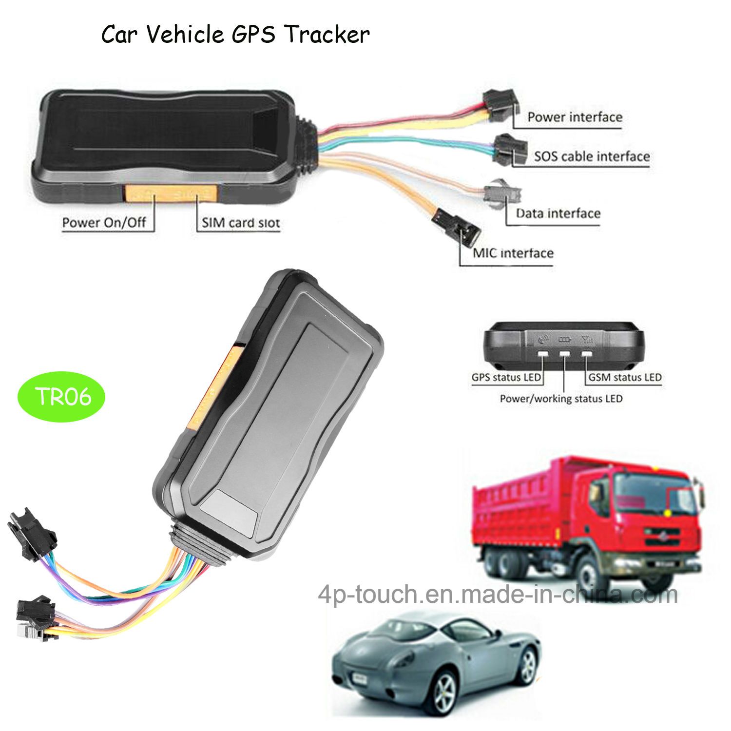 2017 Car/Motorcycle GPS Tracker with Remote Cut Engine