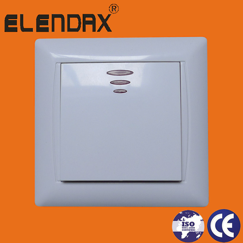 EU Style Flush Mounting One Way Wall Light Switch (F6101)