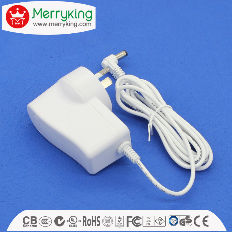24V650mA AC/DC Adapter DOE VI Level Energy Efficiency SAA Approved
