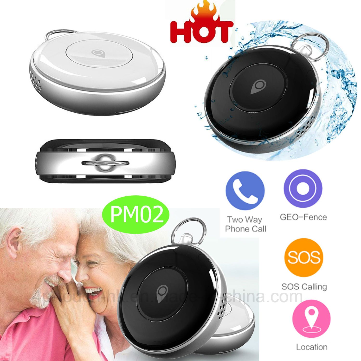 2017 Hot Selling Mini GPS Tracker with IP66 Waterproof Pm02
