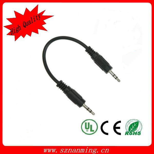 Nickel Plated 3pole Audio Cable Patch Cable