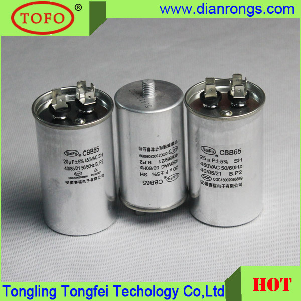 Running and Starting Capacitor Cbb65 440V 450V